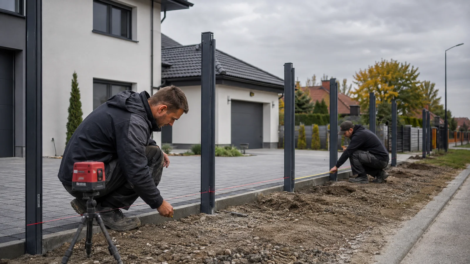 Montaż ogrodzenia w Gliwicach: od pomiaru działki do odbioru prac