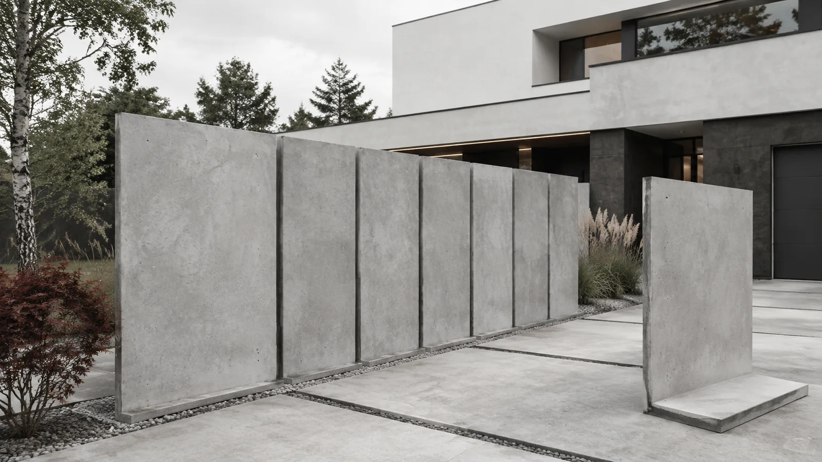 Ogrodzenia typu L z betonu architektonicznego: czym są i skąd ich popularność